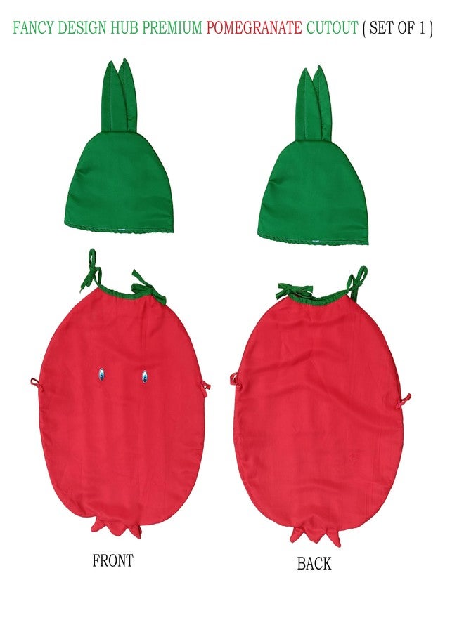 Fancy Design Hub, Fruits Cutouts for Boys, Kids, Girls [ School Programs, Annual Day Function, Stage Shows, Role Plays, Themed Parties ] 3 to 8 Years (Pomegranate) - Image 4